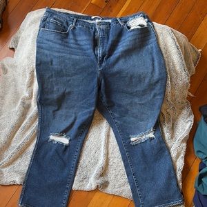 Good American Women's Boot Cut Jeans - Dark Blue